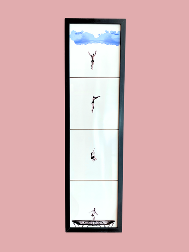 Trampolin framed by Greghi