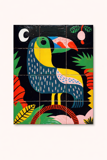 [cer0009] Tile Toucan 12 by Ceramiquinho